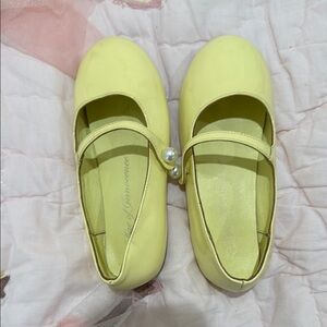 Yellow Kids Dress Shoes